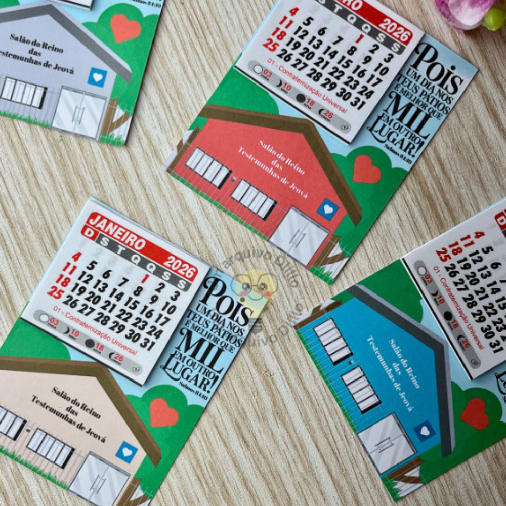 Salão do Reino | Calendário 2026