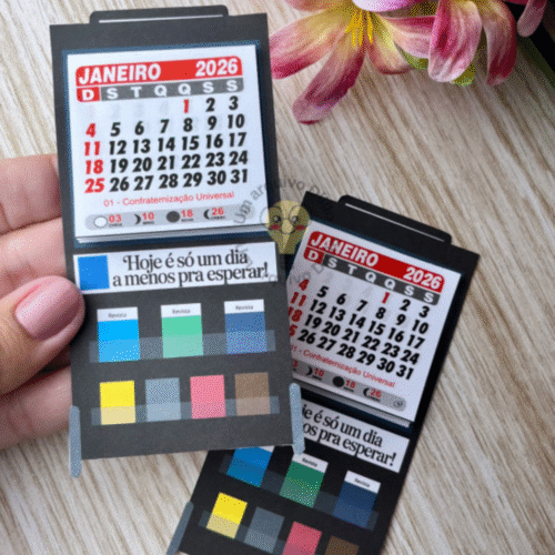 Carrinho Imã de Geladeira | Calendário 2026