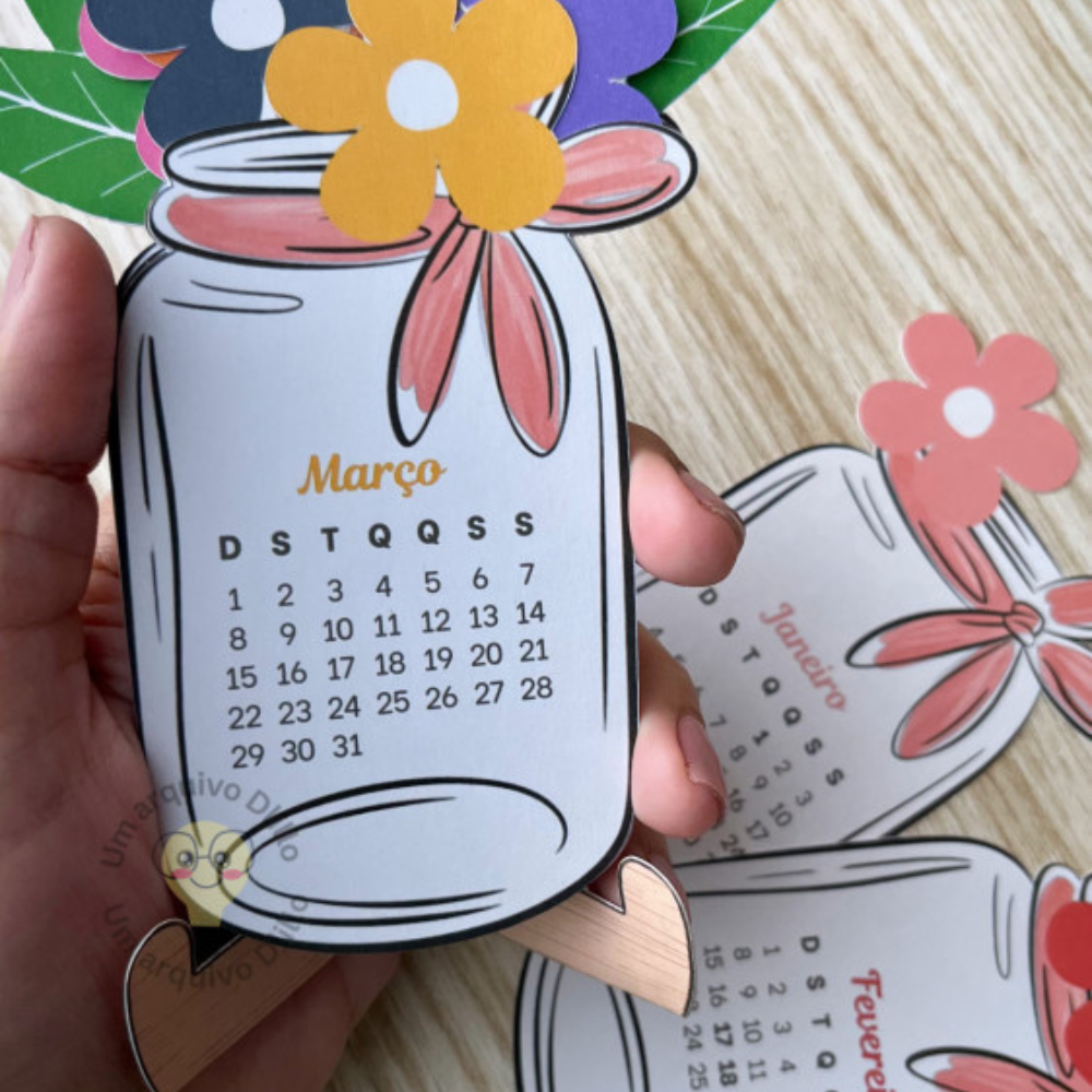 Vaso e Flores | Calendário 2026 - Imagem 2
