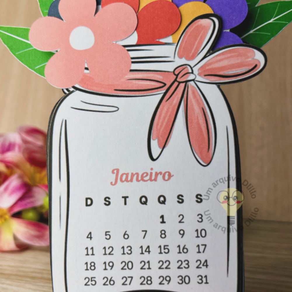 Vaso e Flores | Calendário 2026 - Imagem 3