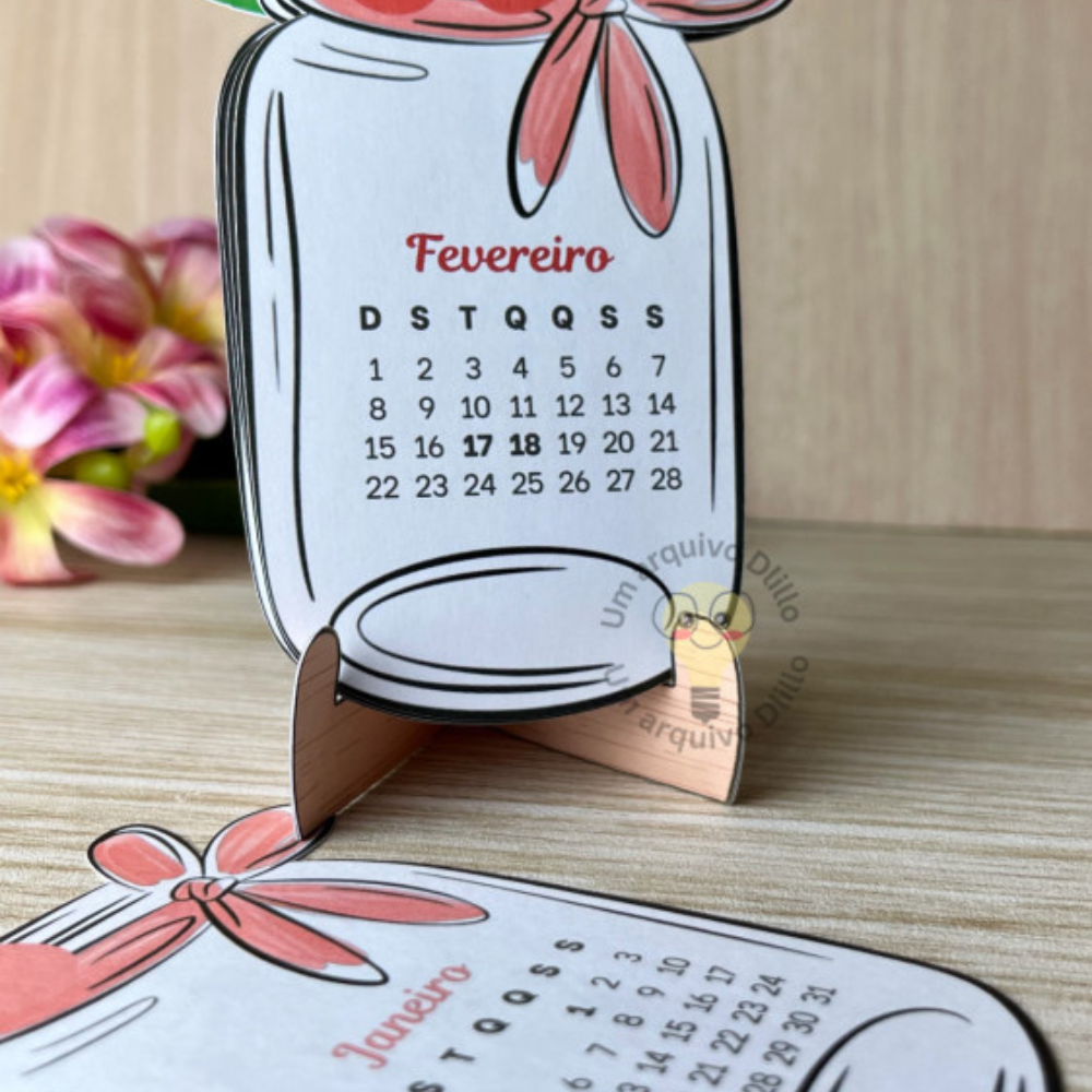 Vaso e Flores | Calendário 2026 - Imagem 5