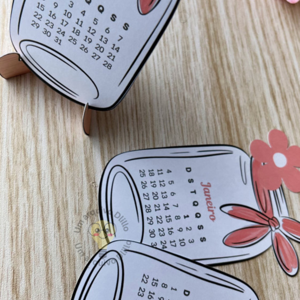 Vaso e Flores | Calendário 2026 - Imagem 6