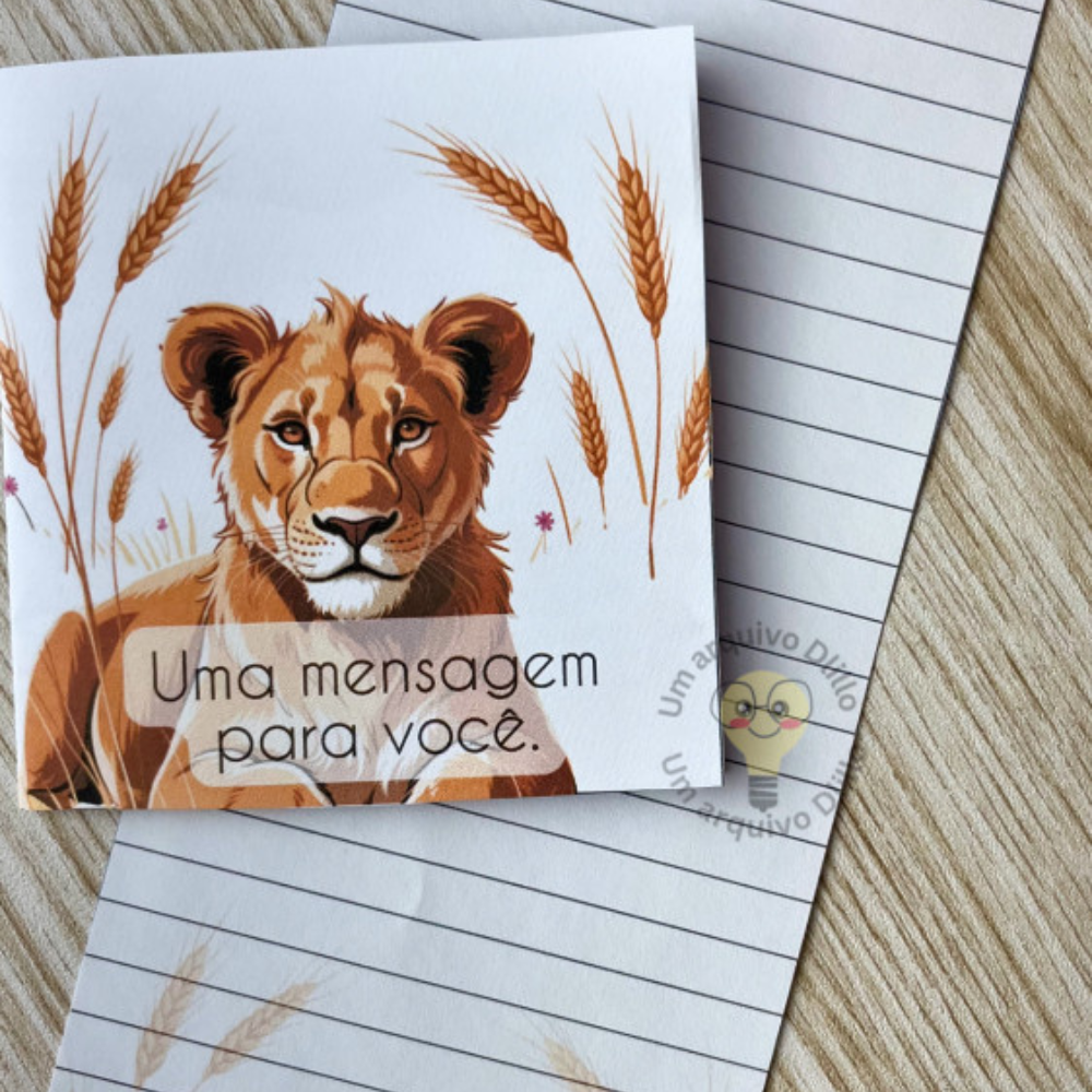 Cartas e Envelopes - Animais - Imagem 2