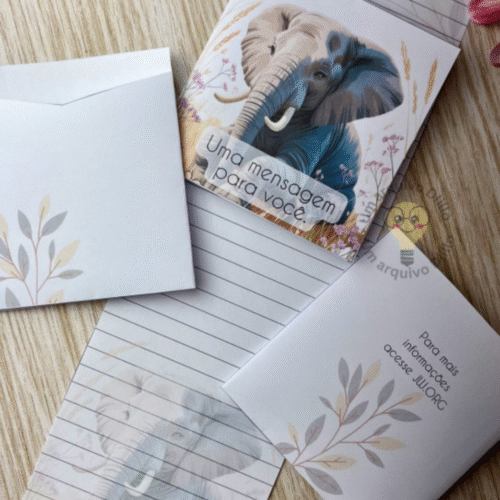 Cartas e Envelopes - Animais