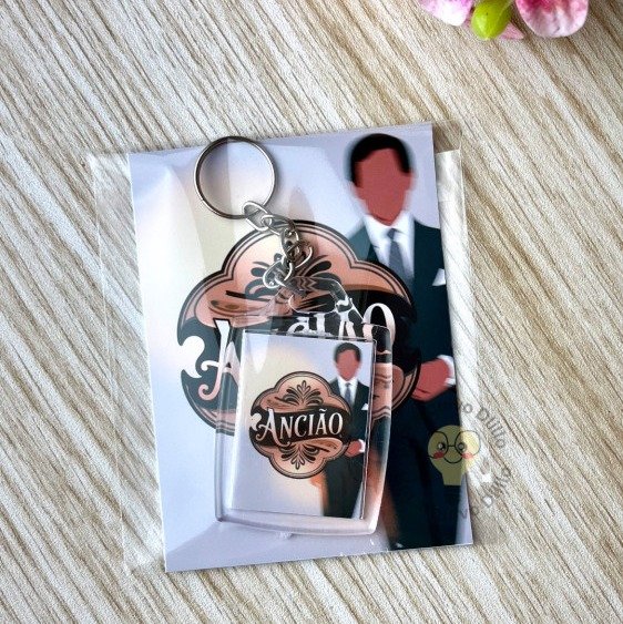 Arte para chaveiro com tag 3x4 Ancião e Servo - Imagem 2