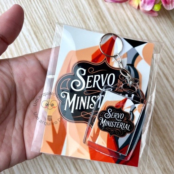 Arte para chaveiro com tag 3x4 Ancião e Servo - Imagem 4