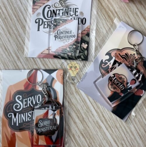 Arte para chaveiro com tag 3x4 Ancião e Servo