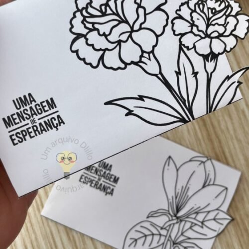 Cartas para colorir - Uma mensagem de Esperança