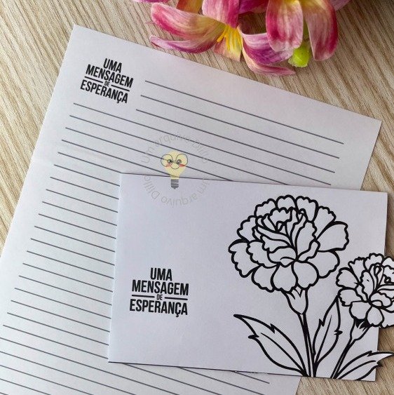 Cartas para colorir - Uma mensagem de Esperança - Imagem 3