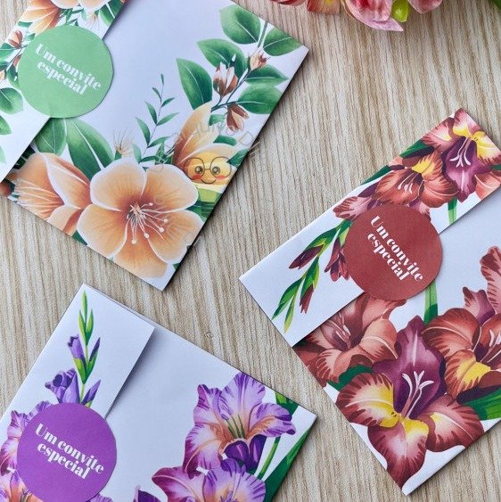 Cartas Floral Modelo 2 - Imagem 15