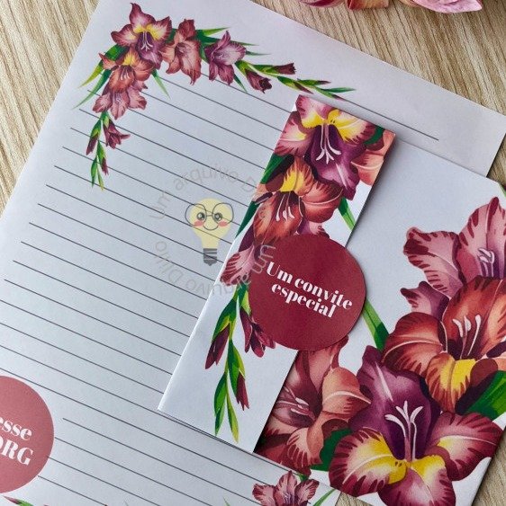 Cartas Floral Modelo 2 - Imagem 11