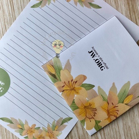 Cartas Floral Modelo 2 - Imagem 4