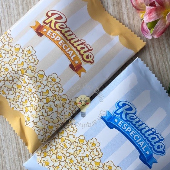 Saco para Pipoca G e Saquinho P - Reunião Especial